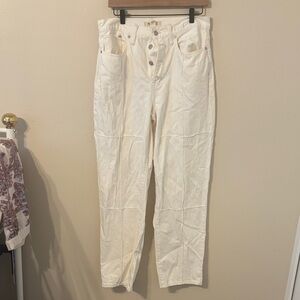 Madewell Baggy Straight Button Fly Jeans